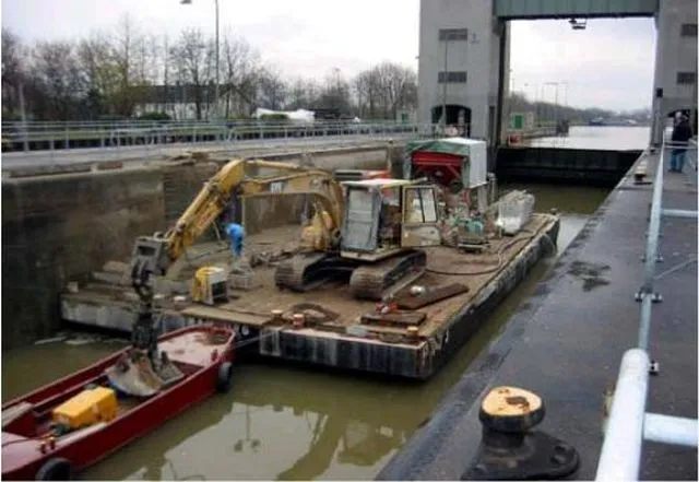 Schleuse Feudenheim – Probemaßnahme